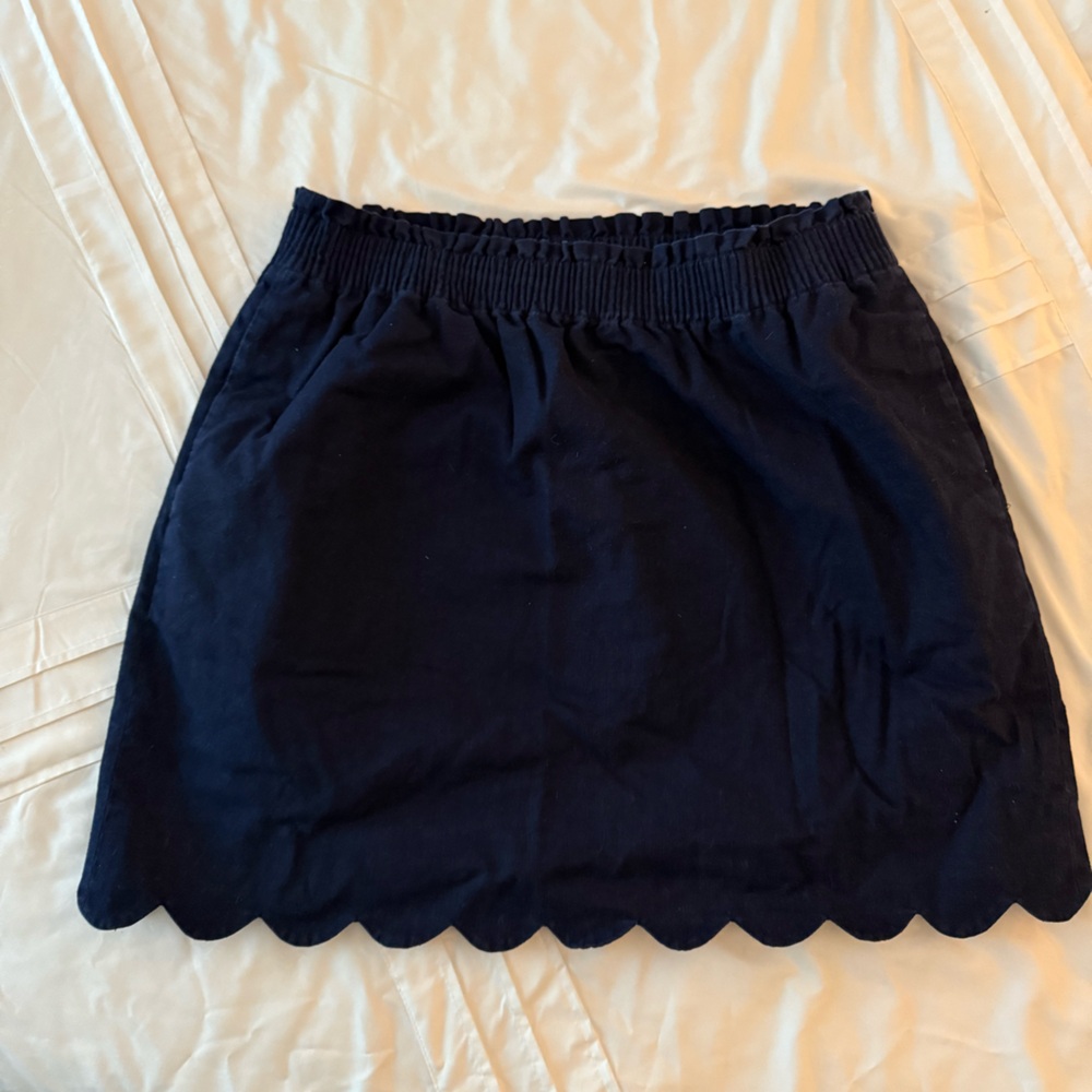 J crew pull on navy shirt